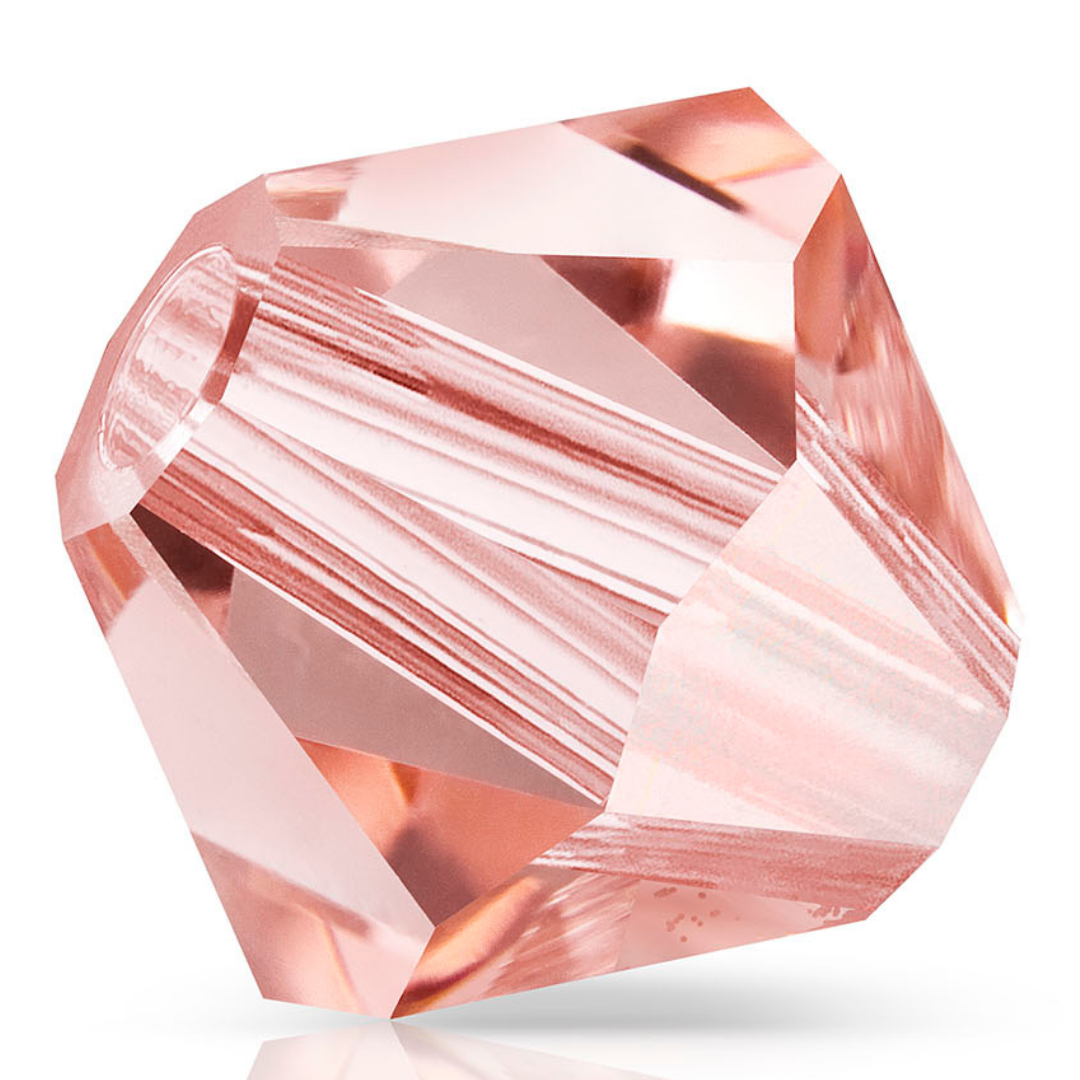 Rombo 4mm Rose Peach -144 UNIDADES-