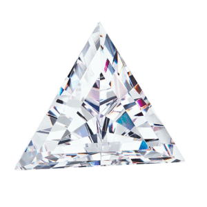 Circón Triangle Step 4.00mm WHITE -10 UNIDADES-